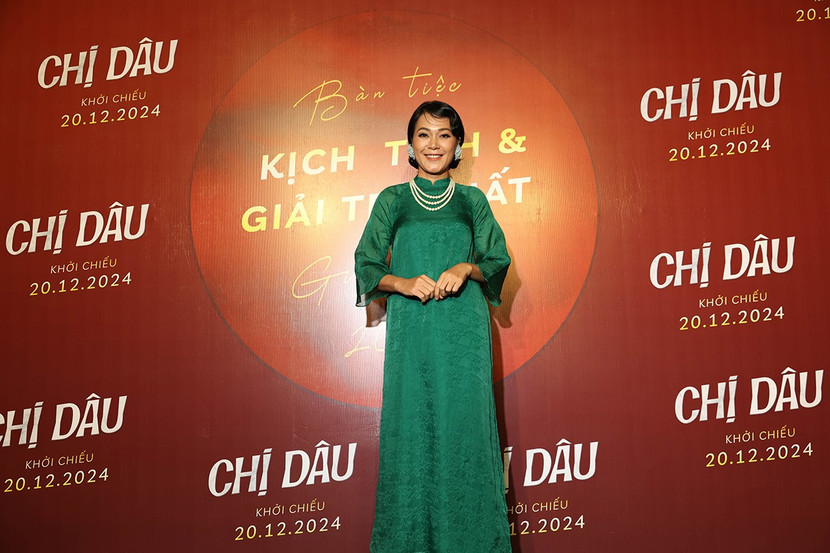 Diễn viên Đinh Y Nhung trong buổi ra mắt giới thiệu dự án phim "Chị dâu"