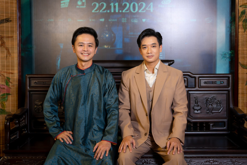 Vĩnh Trọng (Samuel An) và Vĩnh Thái (Văn Anh) trong buổi showcase Vĩnh Trọng (Samuel An) và Vĩnh Thái (Văn Anh) trong buổi showcase