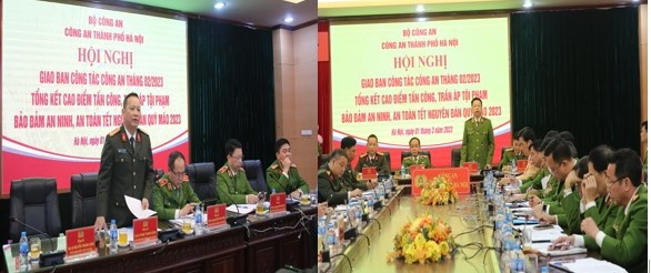 Đại tá Phạm Thanh Hùng - Phó Bí thư Đảng ủy, Phó Giám đốc CATP và Thiếu tướng Nguyễn Hồng Ky - Phó Giám đốc CATP phát biểu định hướng một số công tác trọng tâm Đại tá Phạm Thanh Hùng - Phó Bí thư Đảng ủy, Phó Giám đốc CATP và Thiếu tướng Nguyễn Hồng Ky - Phó Giám đốc CATP phát biểu định hướng một số công tác trọng tâm