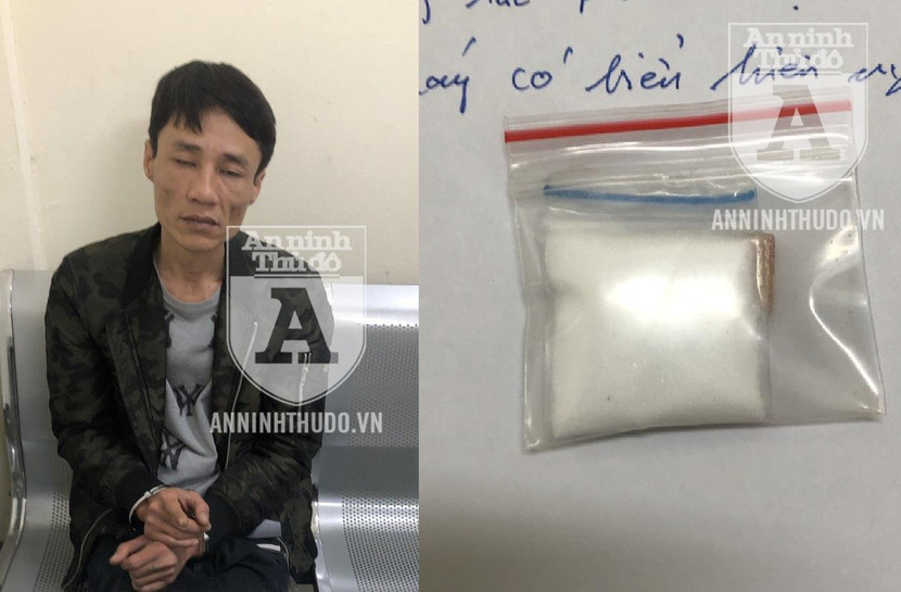 Gói ma túy gồm 3 viên MDMA và ketamin mà đối tượng giấu ở túi quần sau Gói ma túy gồm 3 viên MDMA và ketamin mà đối tượng giấu ở túi quần sau