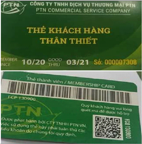 Những chiếc thẻ mà các đối tượng lừa đảo cấp cho khách hàng Những chiếc thẻ mà các đối tượng lừa đảo cấp cho khách hàng