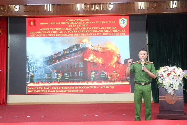 Báo cáo viên đến từ Phòng CS PCCC&CNCH CATP Hà Nội Báo cáo viên đến từ Phòng CS PCCC&CNCH CATP Hà Nội