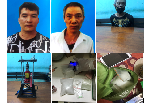 Các đối tượng và tang vật vụ án Các đối tượng và tang vật vụ án