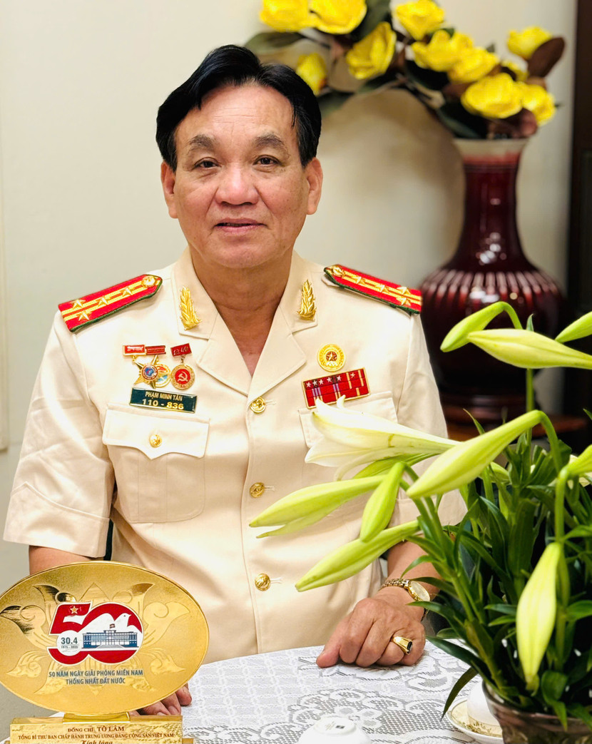 Đại tá Công an Phạm Minh Tân hiện đã nghỉ hưu