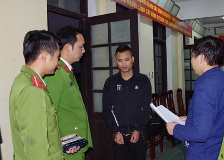 Công an tỉnh Hà Nam thực hiện biện pháp tố tụng đối với đối tượng Hải