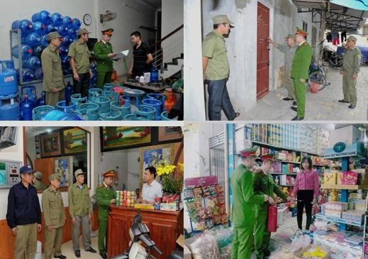 Tăng cường gắn bó, hướng dẫn người dân cơ cở là một trong những biện pháp công tác để Công an quận Hoàng Mai giữ bình yên địa bàn (ảnh: Công an phường Yên Sở cùng cán bộ cơ sở nhắc nhở, hướng dẫn người dân phòng ngừa hỏa hoạn, tội phạm dịp trước Tết Nguyên đán Tân Sửu)