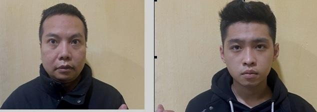 Nguyễn Trung Kiên và Bùi Anh Quân, 2 đối tượng chính trong đường dây môi giới mại dâm qua mạng