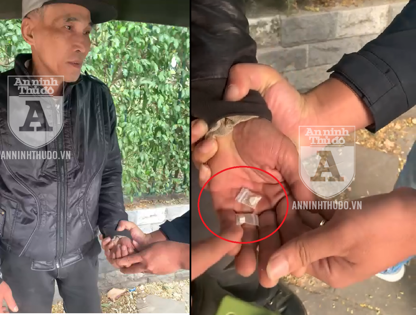 Các gói heroin mà đối tượng bị cảnh sát phát hiện, khi y nắm chặt trong lòng bàn tay