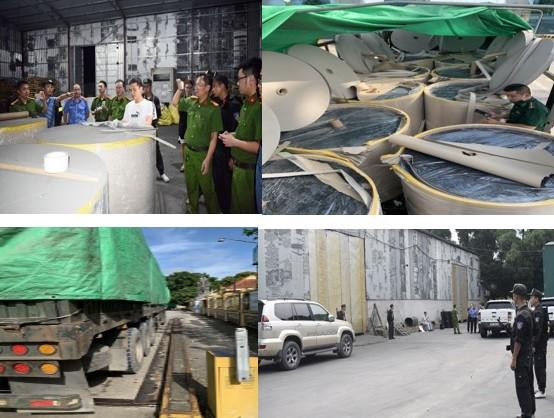 Tang vật, phương tiện vụ án bị ban chuyên án thu giữ Tang vật, phương tiện vụ án bị ban chuyên án thu giữ