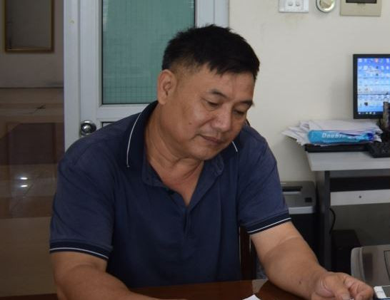 Ông Hưng tại cơ quan Công an