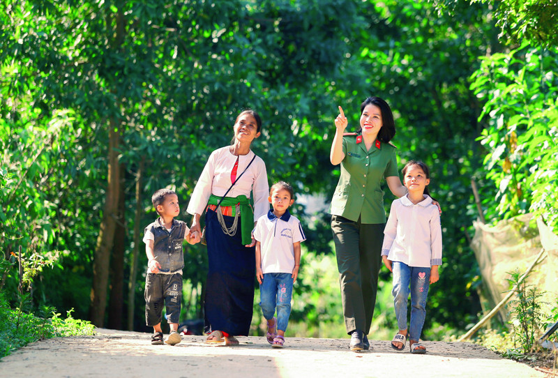 Công an Thủ đô bản lĩnh, nhân văn, vì nhân dân phục vụ. Ảnh: Tuấn Anh