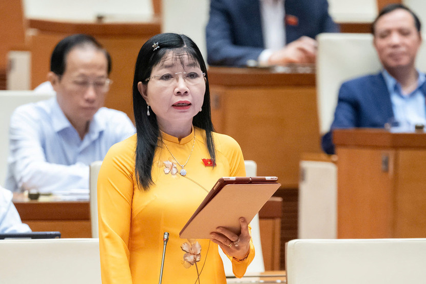 Đại biểu Trần Thị Thanh Hương (đoàn An Giang) chất vấn Đại biểu Trần Thị Thanh Hương (đoàn An Giang) chất vấn