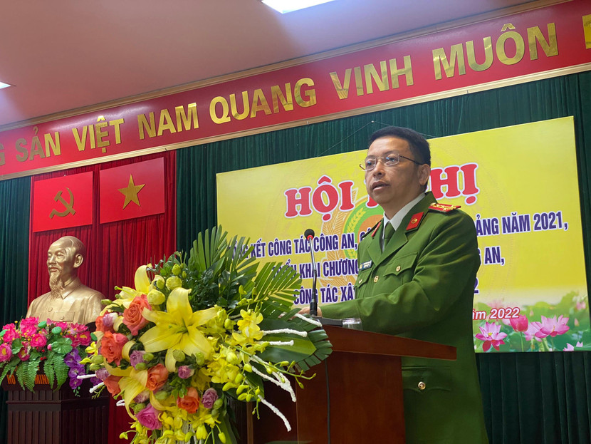 Đại tá Nguyễn Hồng Ky - Phó Giám đốc CATP phát biểu chỉ đạo tại hội nghị Đại tá Nguyễn Hồng Ky - Phó Giám đốc CATP phát biểu chỉ đạo tại hội nghị