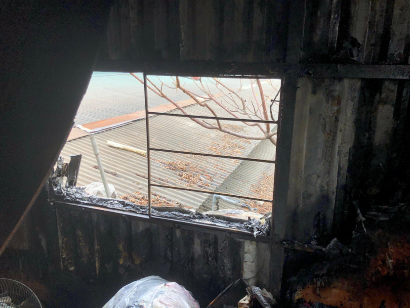 Lối thoát nạn trên tầng cao mới được mở