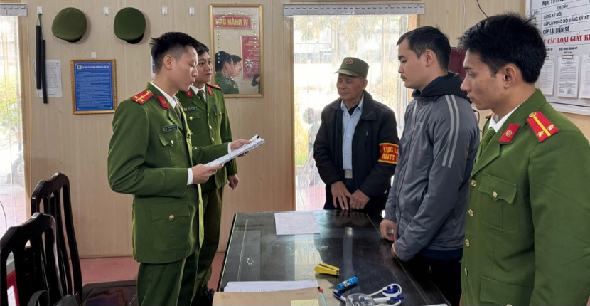 CQĐT thực hiện biện pháp tố tụng đối với đối tượng Vũ