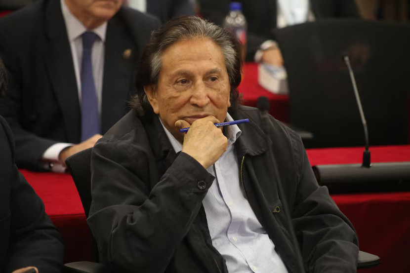 Cựu Tổng thống Peru Alejandro Toledo tại phiên tòa hôm 21-10
