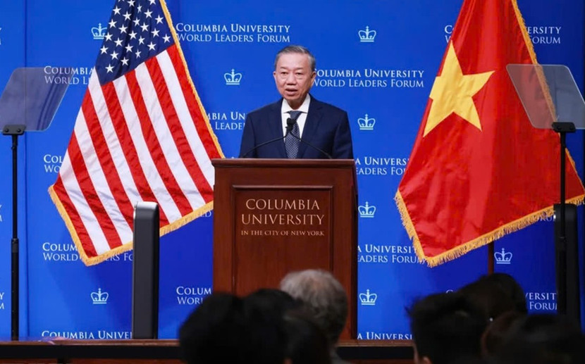 Tổng Bí thư, Chủ tịch nước Tô Lâm nêu bật thông điệp về kỷ nguyên vươn mình của dân tộc Việt Nam khi phát biểu tại Đại học Colombia Tổng Bí thư, Chủ tịch nước Tô Lâm nêu bật thông điệp về kỷ nguyên vươn mình của dân tộc Việt Nam khi phát biểu tại Đại học Colombia