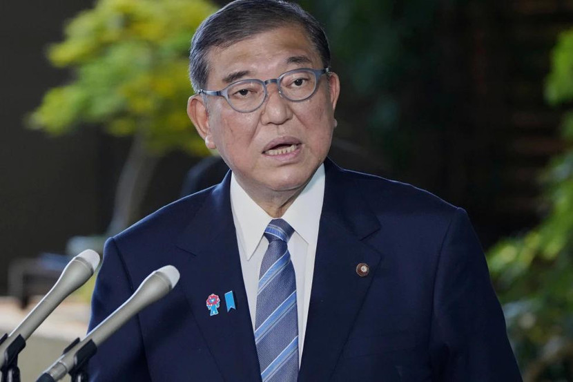 Thủ tướng Nhật Bản Shigeru Ishiba phát biểu với giới truyền thông sau khi Tổng thống Donald Trump công bố khuôn khổ thương mại với Nhật Bản, ngày 23-7-2025