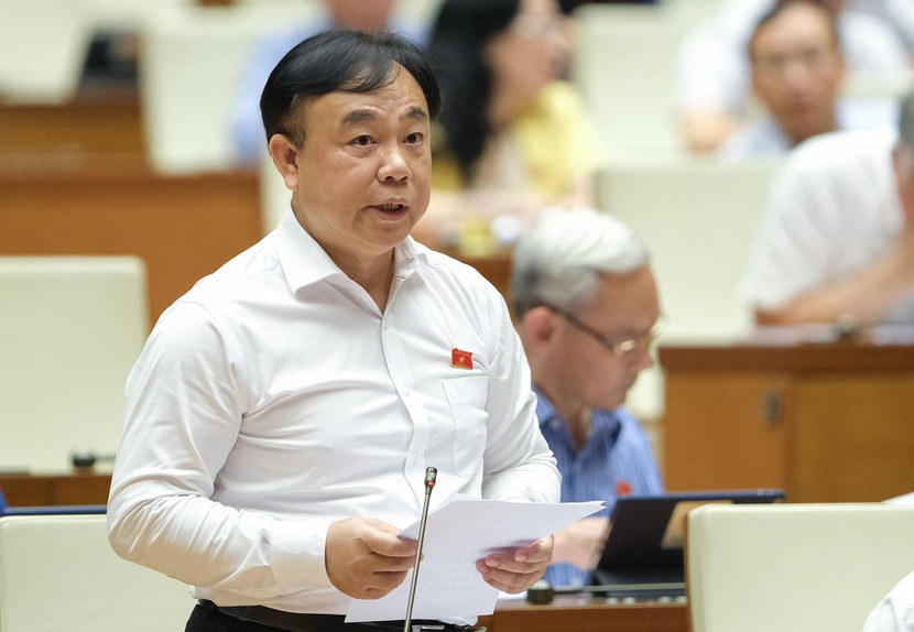 Đại biểu Nguyễn Công Long (đoàn Đồng Nai) thảo luận