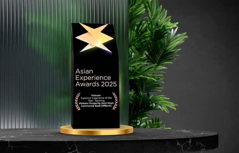 Sáng kiến Giao dịch không giấy tờ mang lại giải thưởng Trải nghiệm khách hàng của năm – ngành Ngân hàng cho VPBank