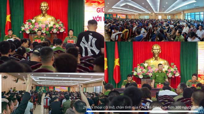 Đối thoại, tháo gỡ khó khăn cho người lầm lỡ là giải pháp quan trọng được CAQ Hà Đông vừa triển khai