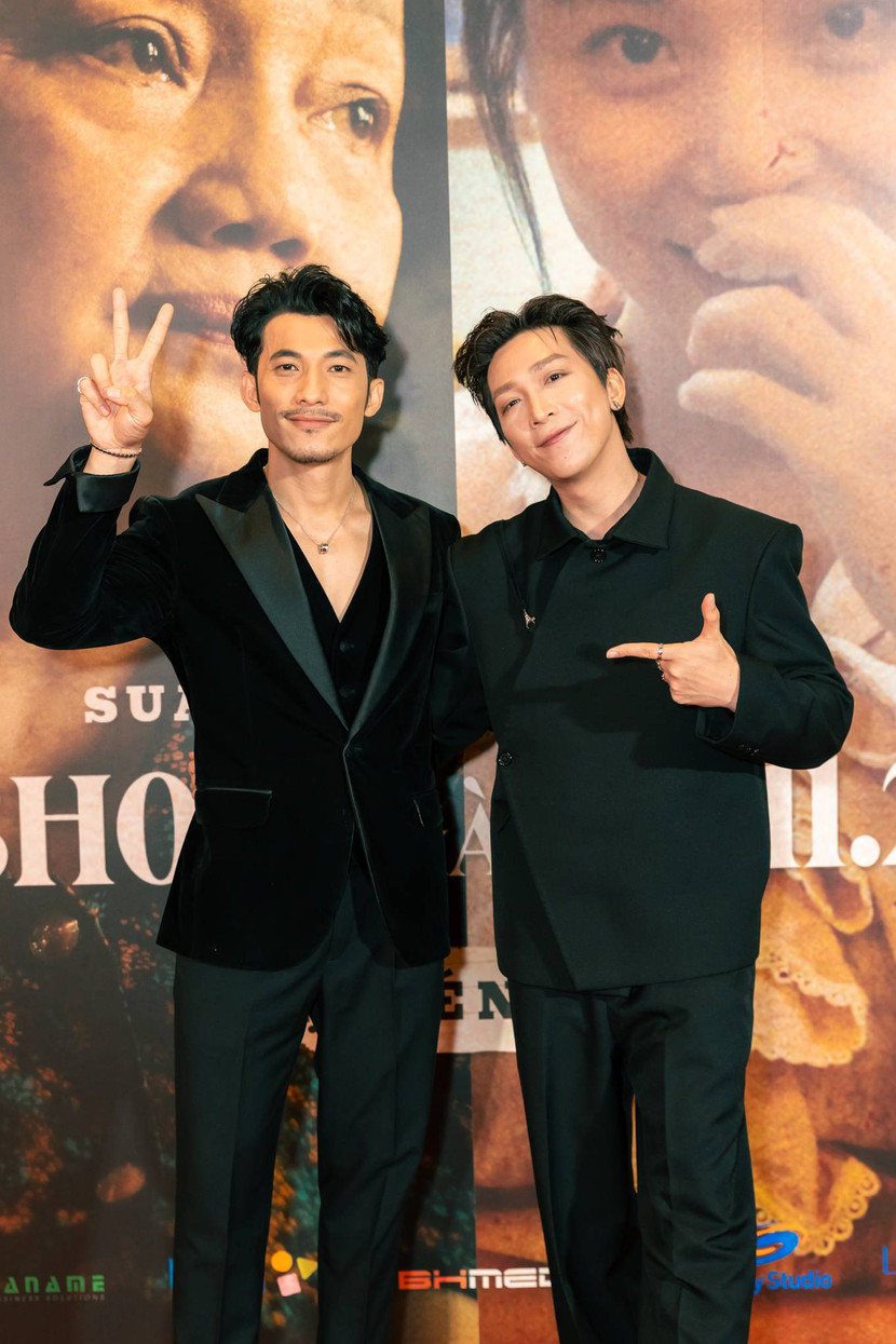 Tăng Phúc cũng có mặt trên thảm đỏ để chúc mừng người anh em thân thiết