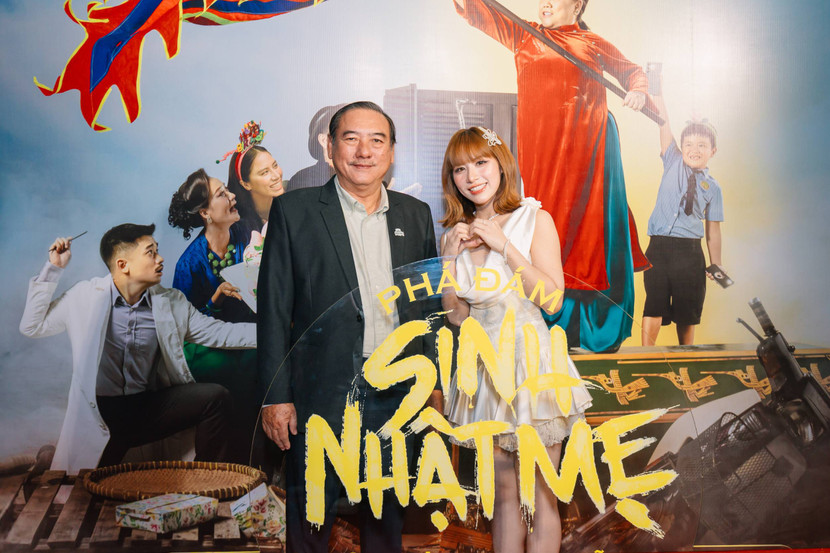 Nghệ sĩ Thành Hội và diễn viên Tín Nguyễn tại sự kiện