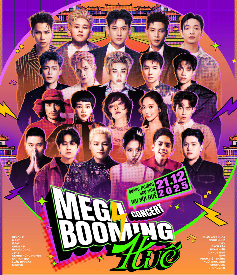 Mega Booming Day 2 trở lại với sự góp mặt của 21 nghệ sĩ Mega Booming Day 2 trở lại với sự góp mặt của 21 nghệ sĩ