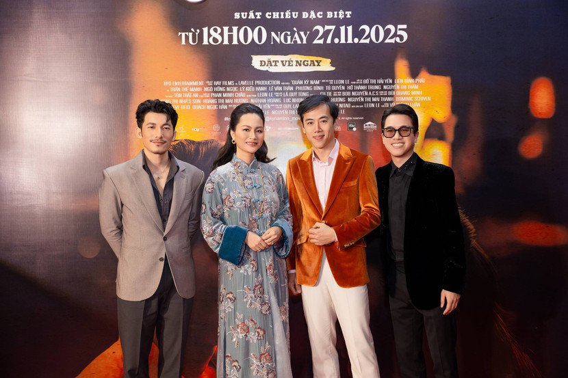 Đạo diễn Leon Lê và hai diễn viên chính của "Quán Kỳ Nam" - Liên Bỉnh Phát và Đỗ Thị Hải Yến