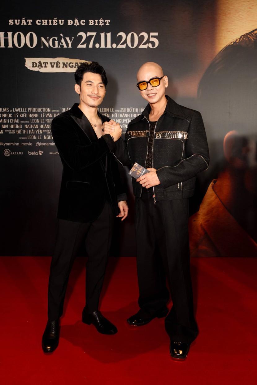 Dàn anh tài cũng không thể vắng mặt tại sự kiện quan trọng của Liên Bỉnh Phát. Trong ảnh là anh tài Phan Đinh Tùng