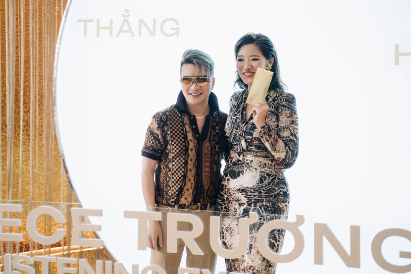 Ca sĩ Đàm Vĩnh Hưng đến chúc mừng vợ chồng Cẩm Vân - Khắc Triệu và CeCe Trương