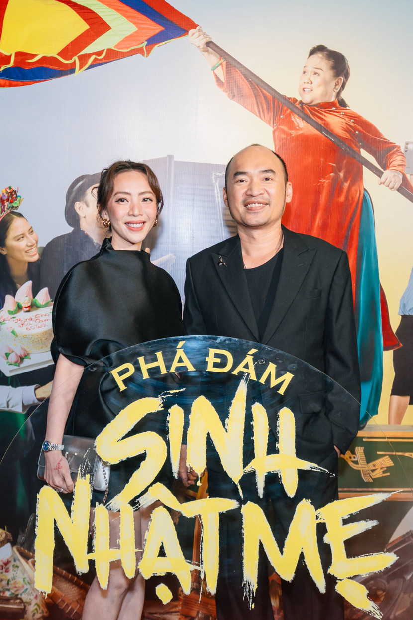 Vợ chồng Thu Trang - Tiến Luật luôn đồng hành ở mọi sự kiện