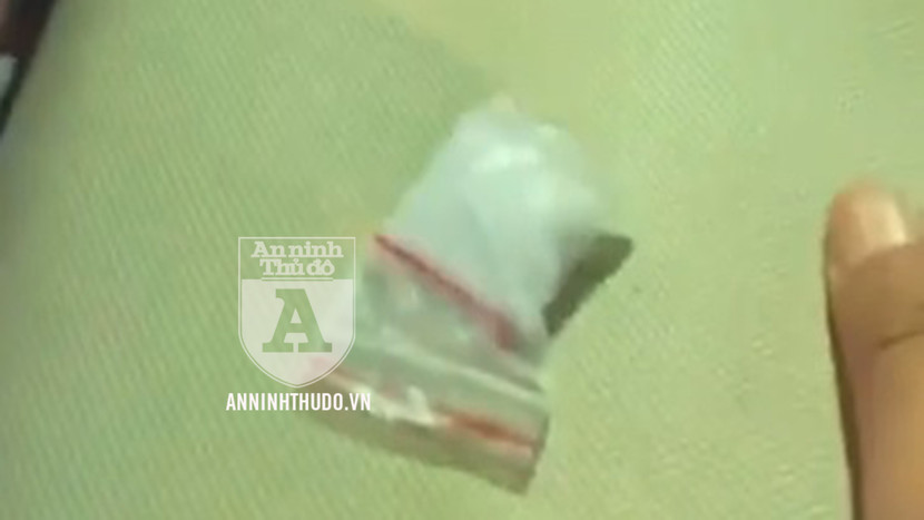 Gói ma túy tang vật mà cảnh sát thu được Gói ma túy tang vật mà cảnh sát thu được