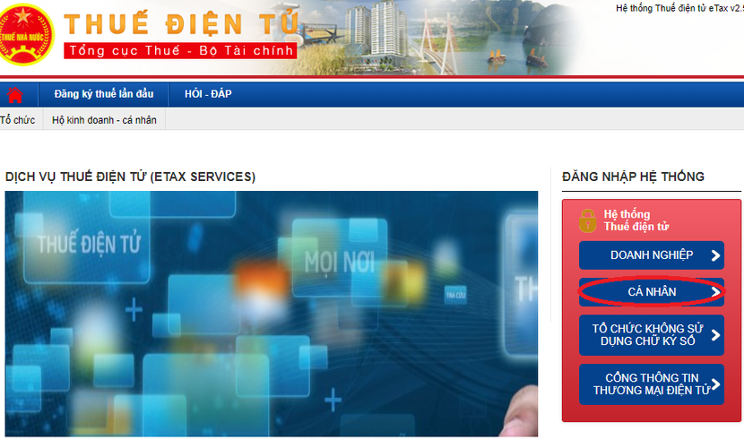 Người nộp thuế có thể kê khai thay đổi thông tin qua Cổng thông tin điện tử của Tổng cục Thuế