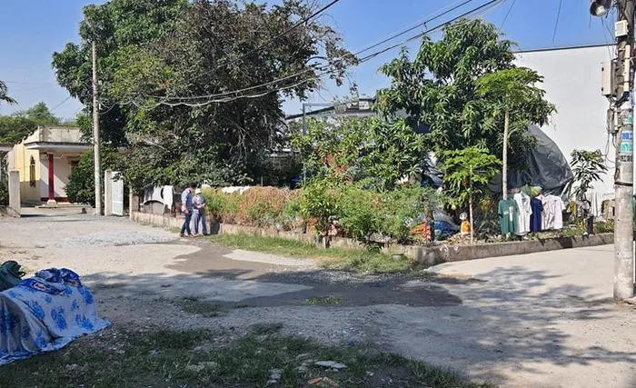 Khu vực căn nhà xảy ra vụ việc Khu vực căn nhà xảy ra vụ việc