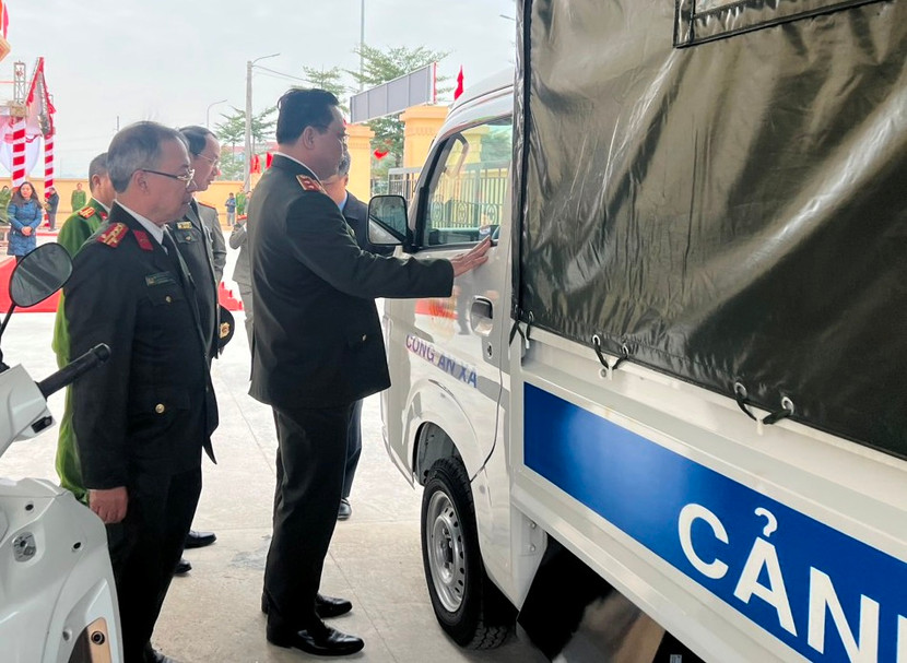 Phương tiện cơ giới trang cấp cho Công an xã Hồng Sơn