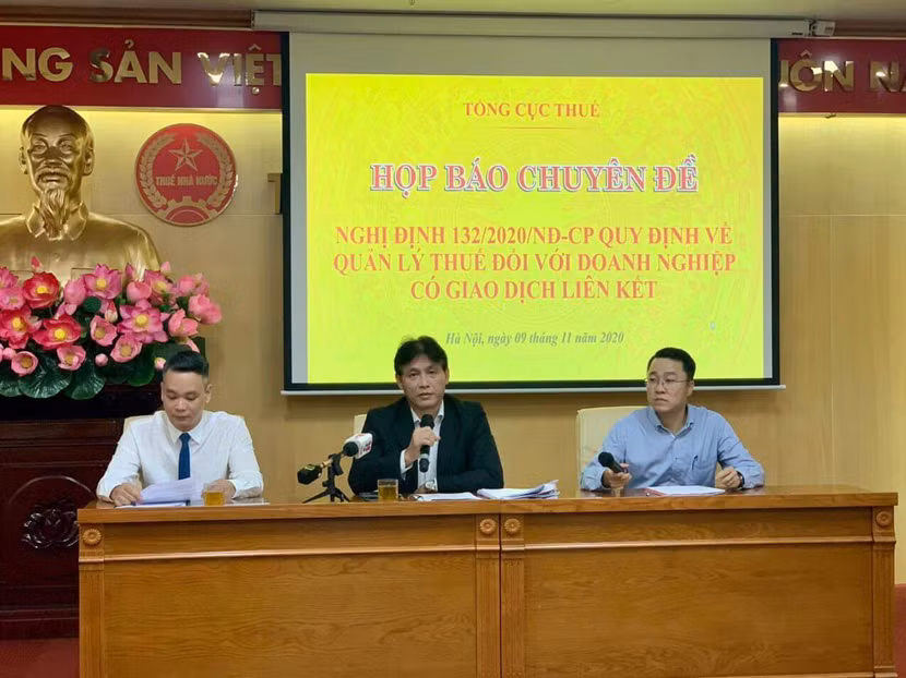 Lãnh đạo Tổng cục Thuế thông tin về Nghị định 132 Lãnh đạo Tổng cục Thuế thông tin về Nghị định 132
