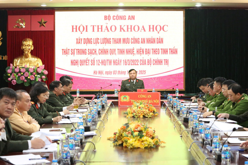 Hình ảnh tại điểm cầu CATP Hà Nội