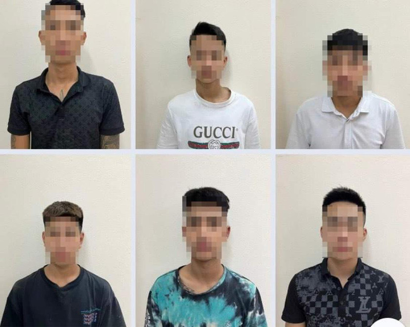 Nhóm đối tượng bị công an bắt giữ