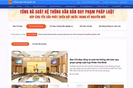 Khai trương chuyên mục “Tổng rà soát văn bản quy phạm pháp luật” trên Cổng Pháp luật quốc gia