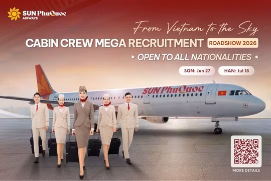 Sun PhuQuoc Airways khởi động đợt tuyển dụng tiếp viên lớn nhất năm, chào đón ứng viên quốc tế