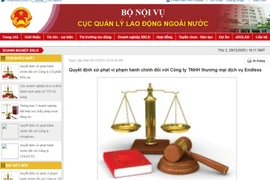 Vi phạm quy định về công khai thông tin, doanh nghiệp xuất khẩu lao động bị xử phạt