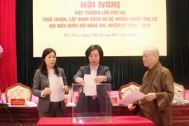 Thông qua danh sách sơ bộ ứng cử viên đại biểu Quốc hội, HĐND thành phố Hà Nội