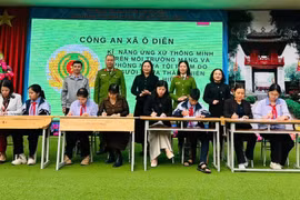 Công an xã Ô Diên tích cực xây dựng “lá chắn” an ninh học đường