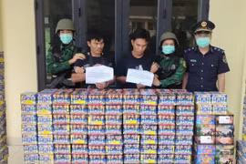 Bắt hai đối tượng vận chuyển trái phép 633 kg pháo hoa nổ và ma túy
