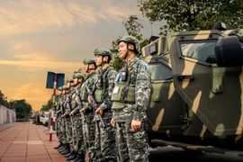 Lực lượng Đặc nhiệm Cảnh vệ sử dụng vũ khí hiện đại bảo vệ Đại hội Đại biểu toàn quốc lần thứ XIV của Đảng