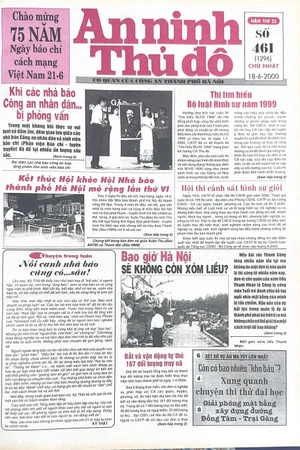 Báo An ninh Thủ đô số 01296, ngày 18/6/2000