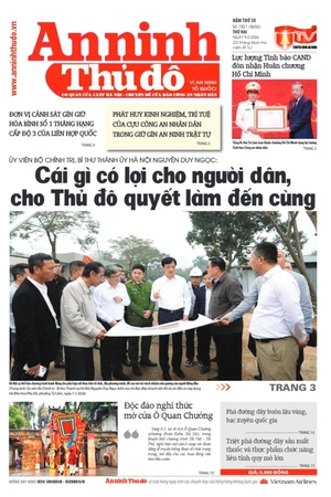 Báo An ninh Thủ đô số 7821, ngày 9/2/2026