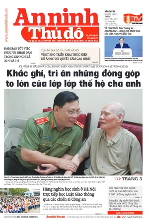 Báo An ninh Thủ đô số 7202, ngày 24/4/2024