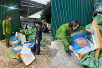 "Chặn đứng" 1 tấn nầm lợn không rõ nguồn gốc trước khi lên bàn ăn